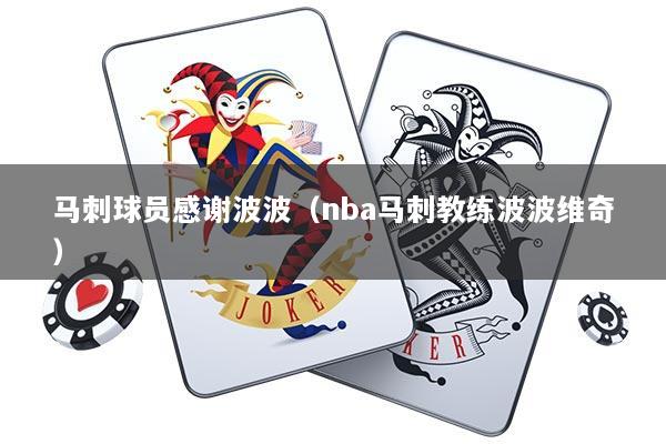 马刺球员感谢波波（nba马刺教练波波维奇）